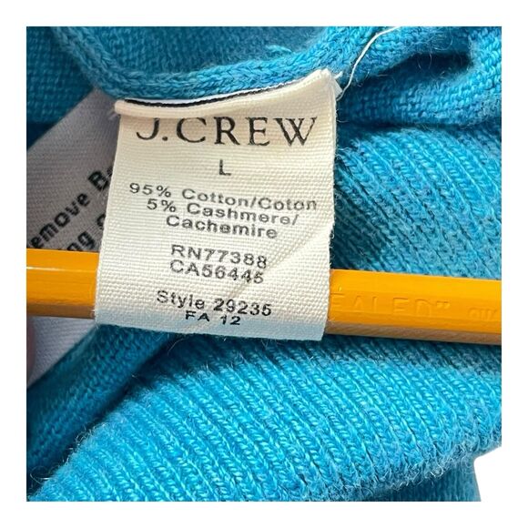 J.Crew Sweater Men Large Blue V-Neck Preppy Minimalist Corpcore Classic Academia - Picture 4 of 7